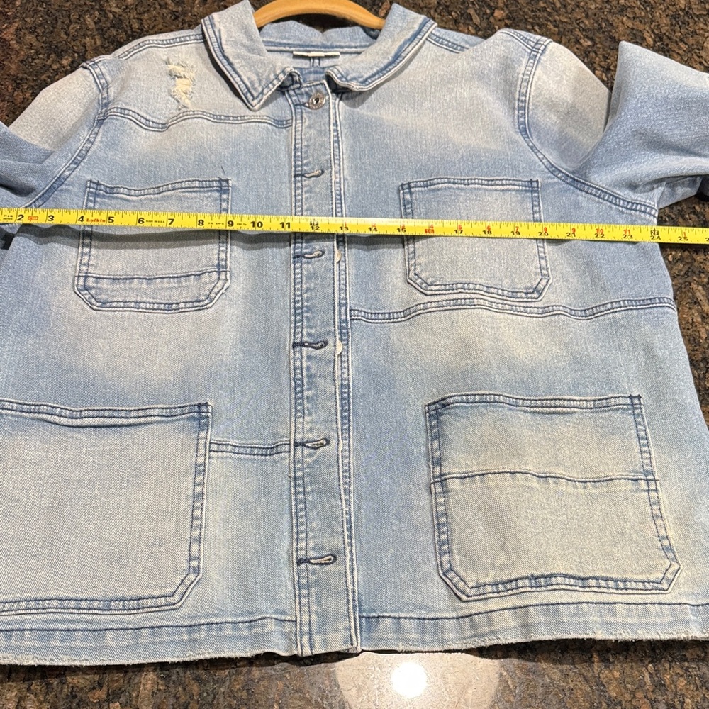 Style & Co. Sky Blue Denim Jacket - Picture 5 of 7